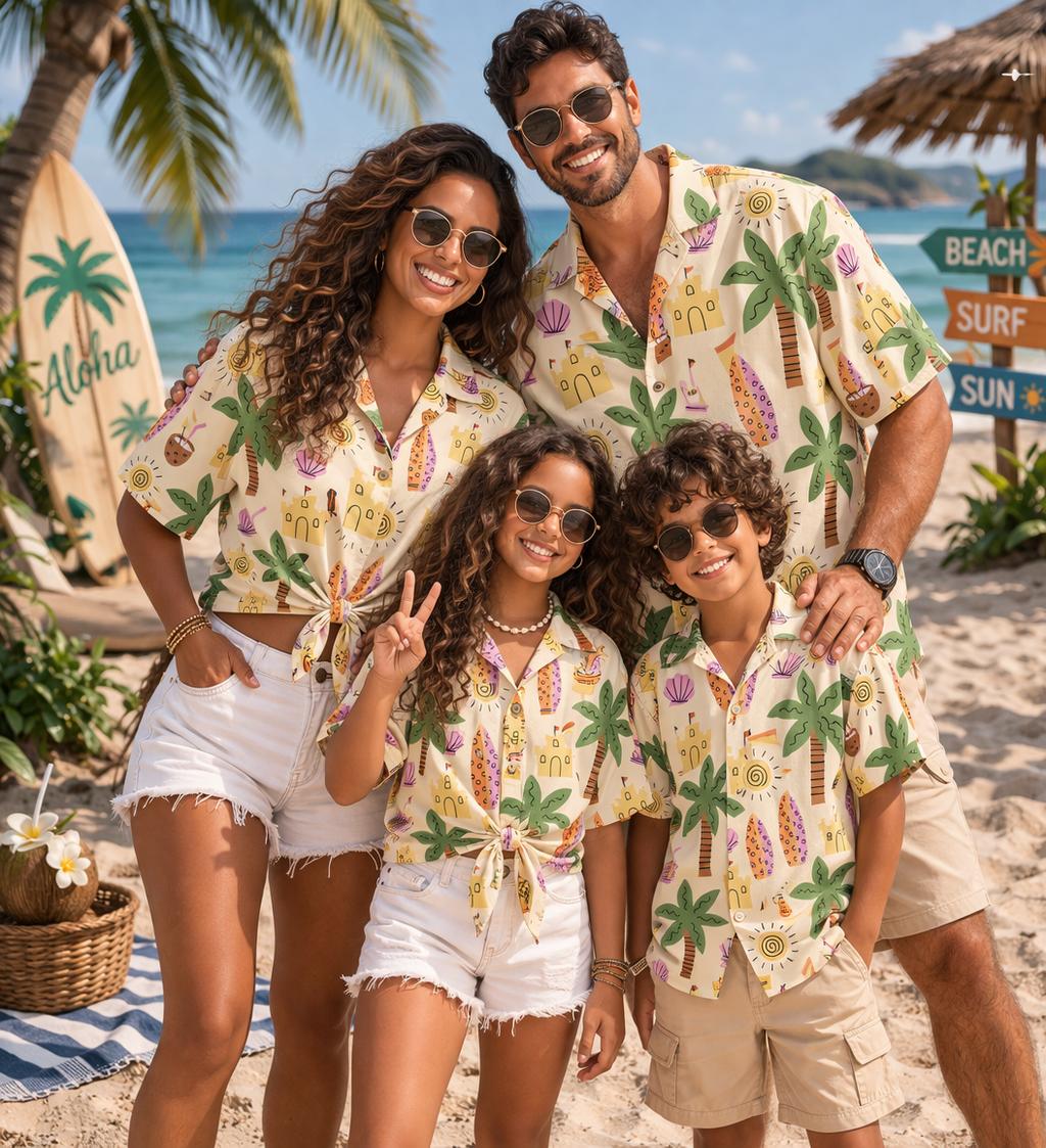 Parent Of Plant - Camisa Infantil Havaiana com Estampa de