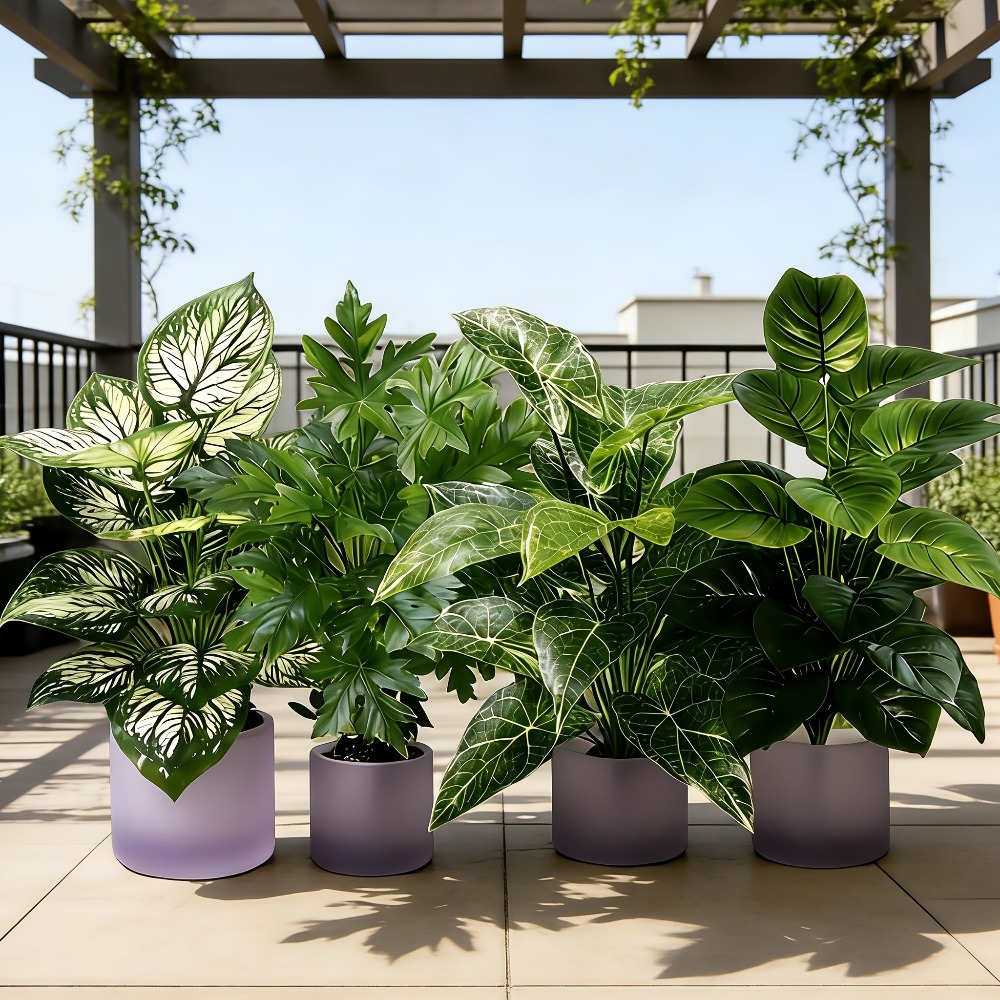 Conjunto de 4 Plantas Artifici - Fiddle Leaf Fig avaliação e preço