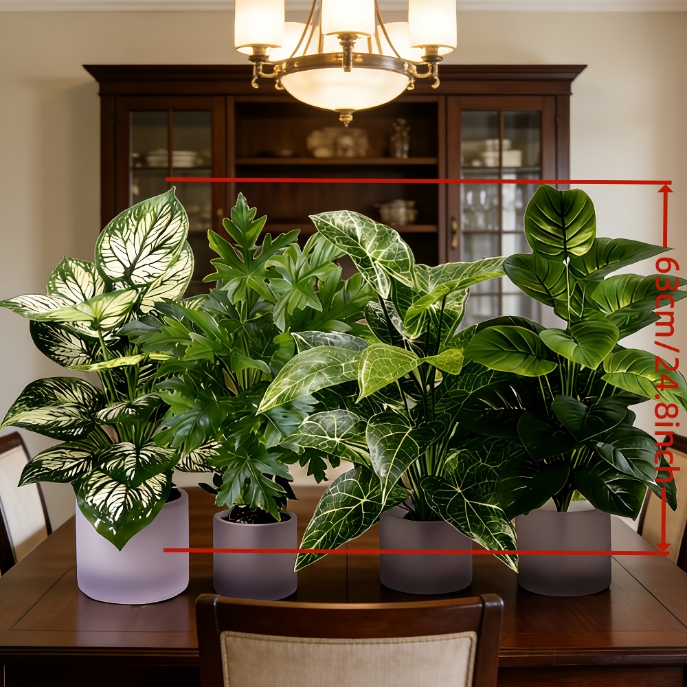Conjunto de 4 Plantas Artifici - Fiddle Leaf Fig avaliação e preço