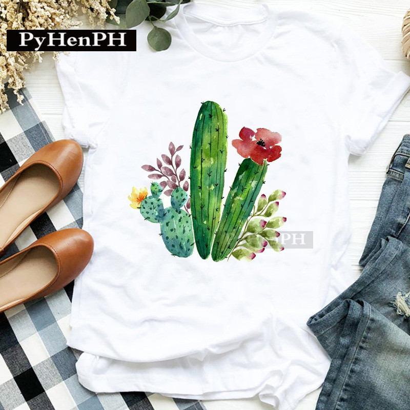 Camiseta Feminina de Verão com - Parent Of Plant avaliação e preço