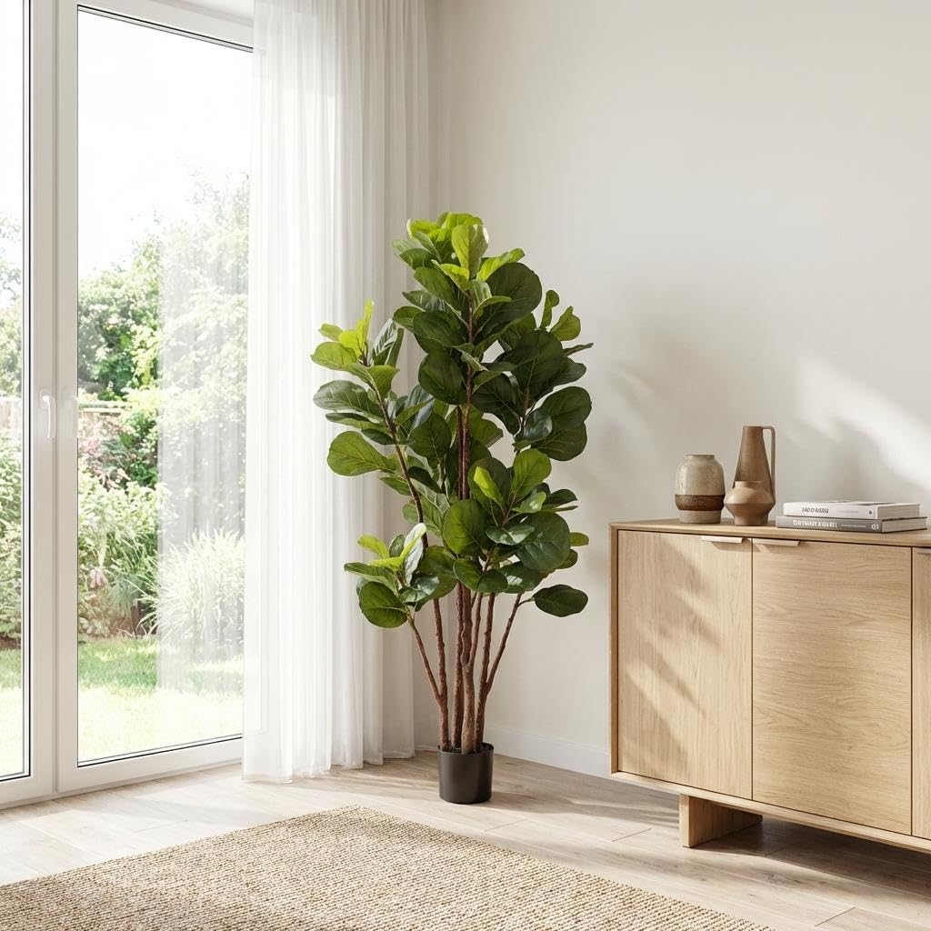 Figueira Artificial Fiddle Lea - Fiddle Leaf Fig avaliação e preço