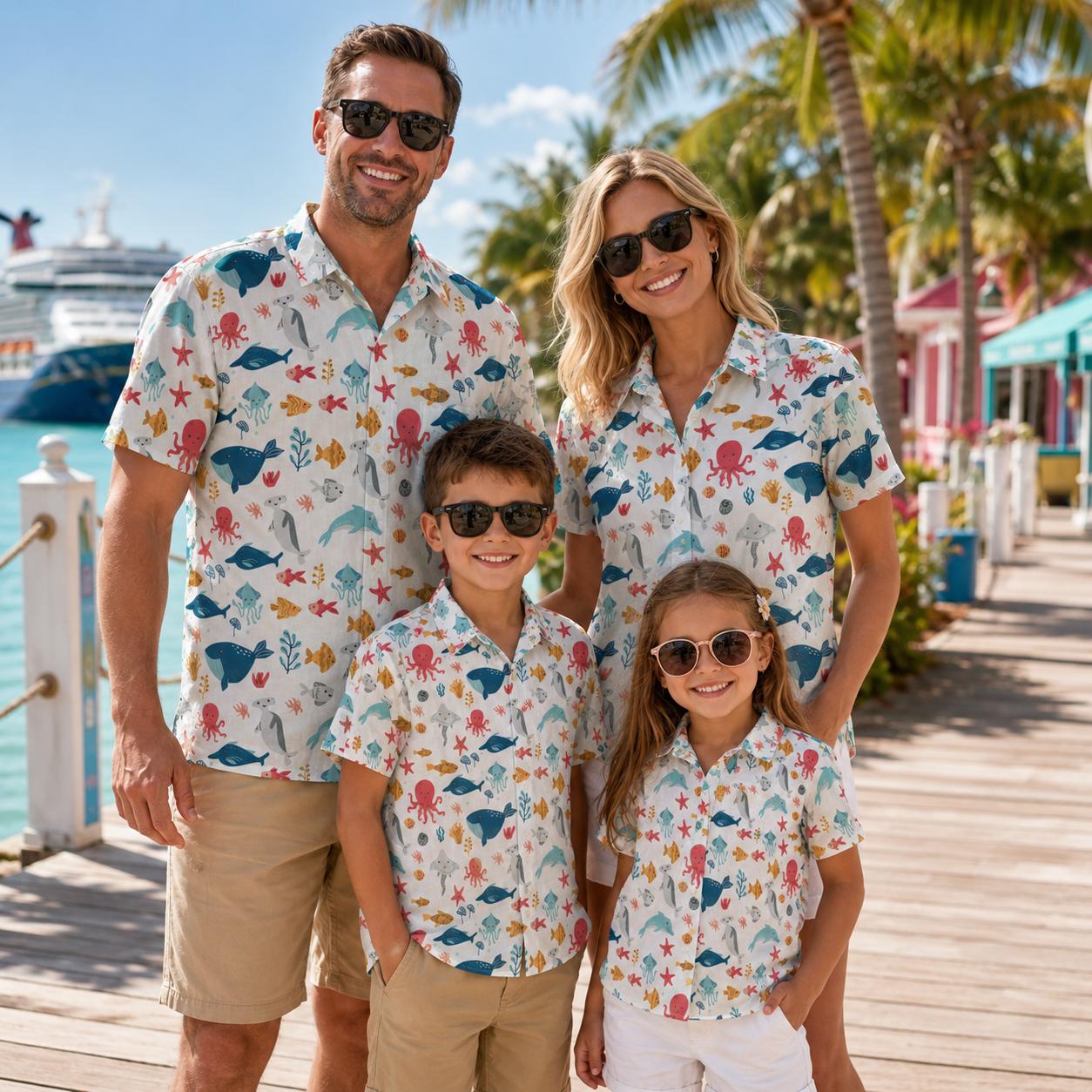 Camisa Infantil Havaiana com E - Parent Of Plant avaliação e preço