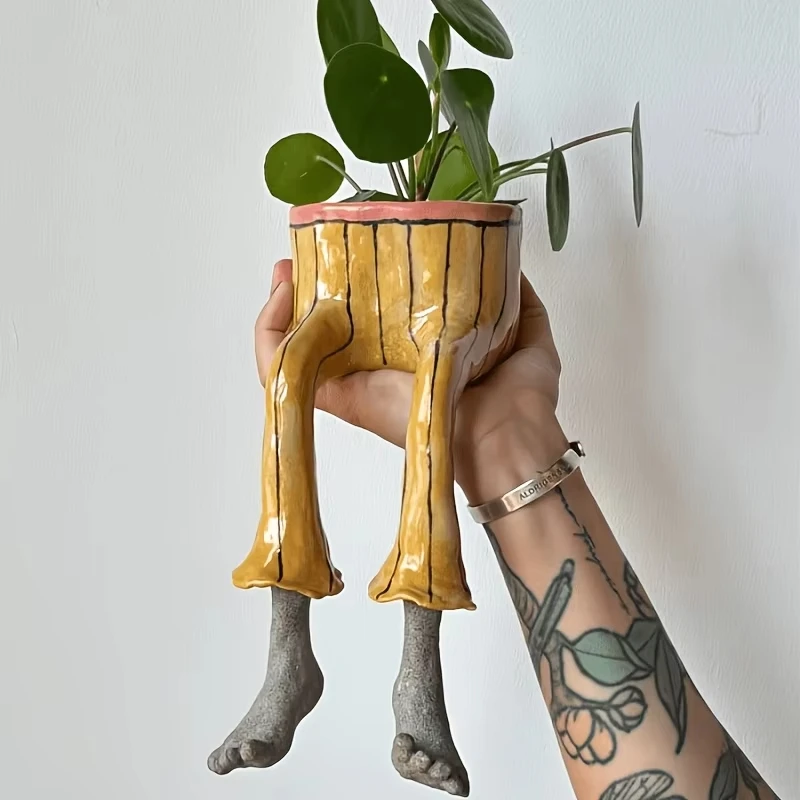 Vaso de Cerâmica com Pernas Se - Parent Of Plant avaliação e preço