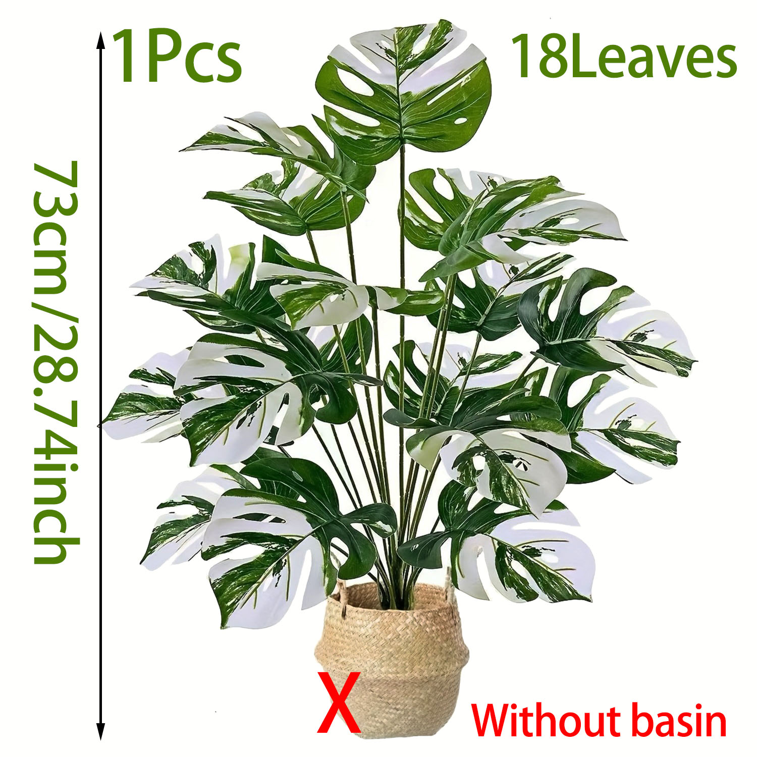 Planta Monstera artificial rea - Fiddle Leaf Fig avaliação e preço