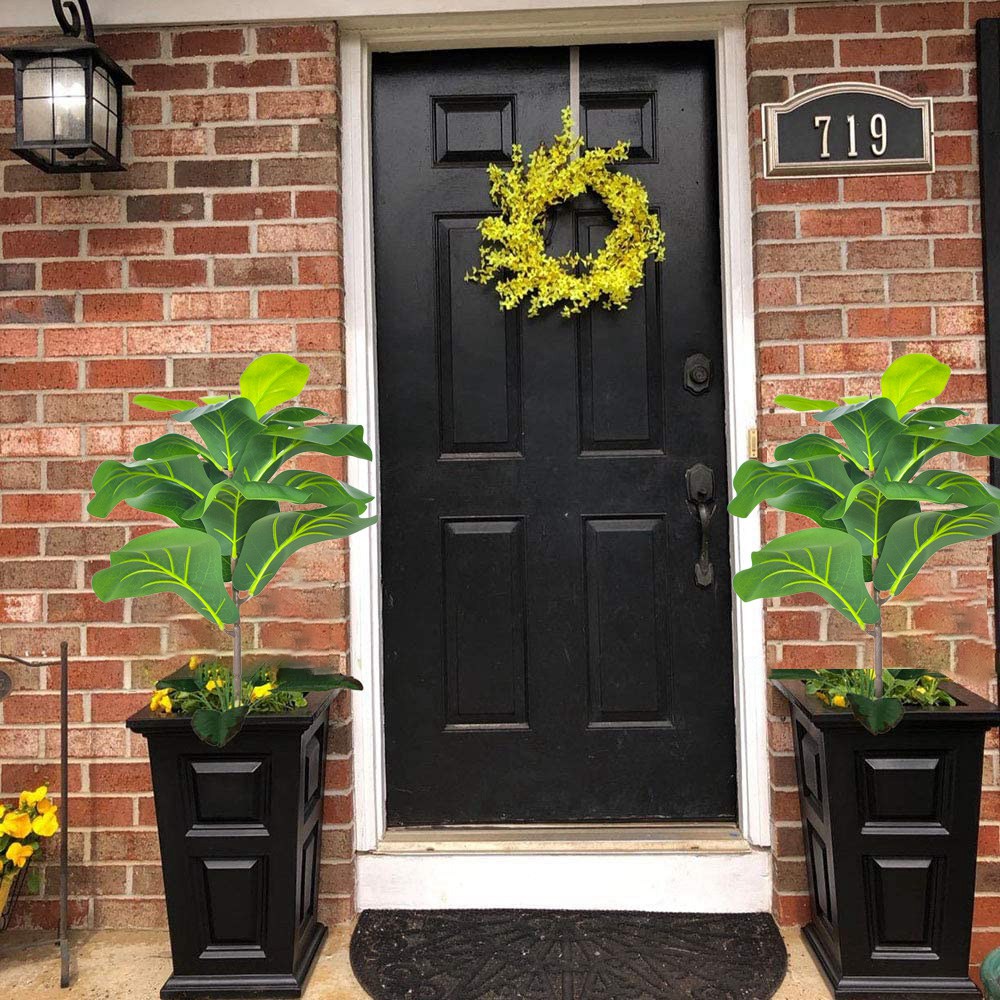 AB33-2Pcs folha de violino art - Fiddle Leaf Fig avaliação e preço